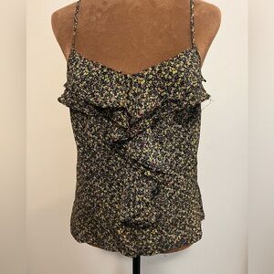 Silence + Noise Black Floral Camisole